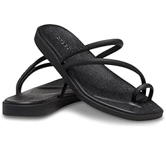 Amazon.co.jp: Crocs Women's Miami Toe Loop Flip Flops, Dew